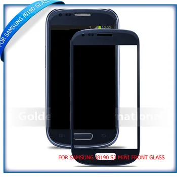 50pcs Ekvinor HQ Kópiu Biela / čierna/ modrá farba pre Samsung Galaxy S3 mini GT-I8190 Dotykový Panel Vonkajšie Predné Sklo Objektívu obrazovke