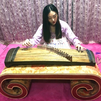 Mini Guzheng Prenosné Pol-Zheng 21 Reťazce Zither Dospelých, Deti Sa Hrajú Vyšetrenie Prstom Školenia Hudobný Nástroj