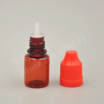 15000pcs 5ml amber Plastové PET fľašu s kvapkadlom detská spp a dlhé tenké tipy