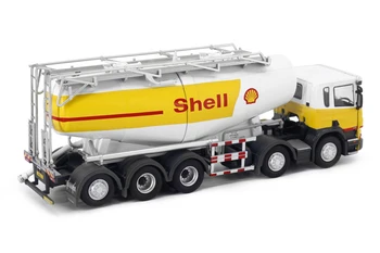 Drobné 1:76 Shell Prášok Tanker Truck SCANIA P Séria Diecast Model Auta