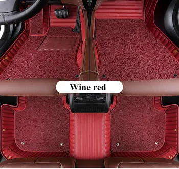 Najlepšia kvalita! Vlastné špeciálne auto podlahové rohože pre Cadillac XT6 2020 6 7 miest nepremokavé dvojitej vrstvy, auto koberce pre XT6 2020