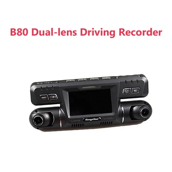 2.7 Palcov LCD Viacjazyčný B80 Video Camera Recorder 2018 Nový Full HD 1080P Auto Car DVR 170 Stupňov+120 Stupňov Dash Cam Duálny Objektív