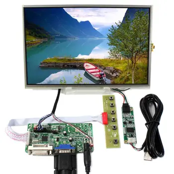 DVI VGA LCD Radič Doska S 10.1 palcový 1 280 x 800 B101EW05 LP101WX1 Dotykový LCD Displej