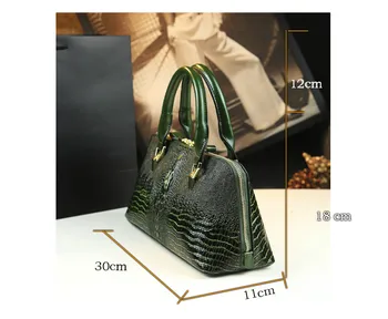 Krokodíl vzor kožené Ženy kabelky 2020 nové módne shell taška prenosná tote bag ladies Cowhide ramenný program messenger tašky