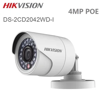 HIKVISION CCTV IP Kamera DS-2CD2042WD-I 4MP Bullet Bezpečnostná IP Kamera s POE Sieťová kamera Bezpečnostné Kamery Dohľad