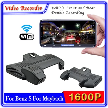 Pre Mercedes Benz S Pre Maybach~2021 Jazdy videorekordér DVR Vyhradená WIFI Predné, Zadné Dvojité Nahrávanie Dash Cam Kamera