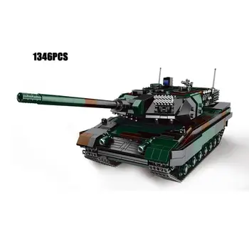 1:30 rozsahu WW2 vojenské Leopard 2A6 Hlavný Bojový Tank MODEL batisbricks moc stavebným svetovej vojny nemecká armáda síl tehla hračka
