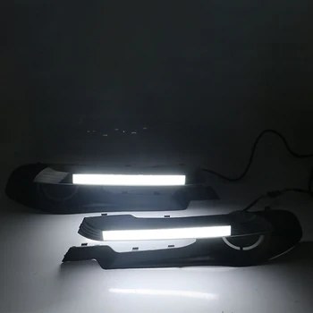 2ks LED DRL denné beží svetlo pre Buick Excell Roky 2013-Biela žltá modrá Predné Hmlové Lampa Denné Svetlo