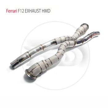 HMD Výfukového potrubia Downpipe pre Ferrari F12 Auto Príslušenstvo Šál S katalyzátora Hlavičky Bez Mačka Rúry