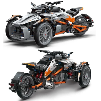 Creative Expert High-tech Super Rýchlosť Športové Preteky Motocyklov 1228pc Moc Tehla Technické Model stavebným Chlapec hračka 88013