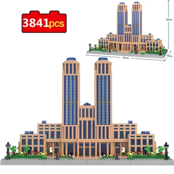 3841pcs Svetovej Architektúry Univerzita Fudan Diamond Stavebné Bloky pre Mini Micro Bloky Tehly HOBBY Hračky pre Deti Vianočné Darčeky