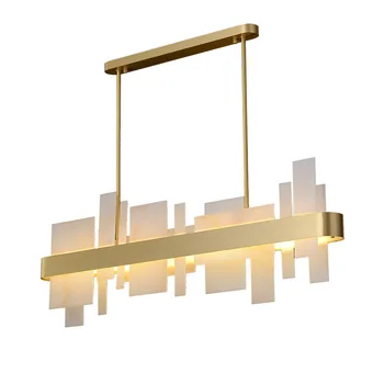 Nový Moderný Luster osvetlenie Pre Jedáleň Kreatívny Dizajn LED Hanglamp Kuchynský ostrovček Obdĺžnik Svietidlá