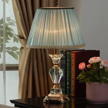 Moderné Stolové Lampy, Luxusné Tkaniny Crystal Tabuľka Svetlá Pre Obývacia Izba Dekorácie Spálňa Nočné Svetlo Štúdia Stôl Svietidlá