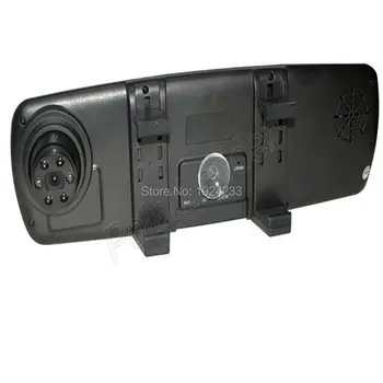 Hot Predaj Auto Spätné Zrkadlo Fotoaparátu Video4.3inch LCD+ Modrý Zrkadlový Dizajn+ FHD 1080P+120+ trieda širokouhlý objektív