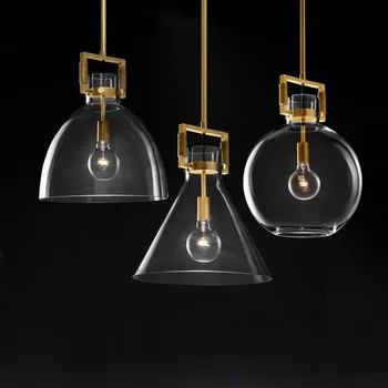 Nové Nordic Nordic light luxusné droplight plné medené zmluvne reštaurácia villa individuality spálňa lôžko lampa