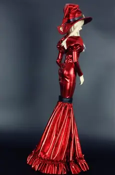 Prijať vlastné NOVÉ Retro Klasika, Červená Čarodejnice Dlhé sukne 1/3 1/4 BJD SD SD13 SD16 SDGR Dievča MSD IP Bábiky Oblečenie