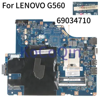 KoCoQin Notebook základná doska Pre LENOVO IdeaPad G560 Z560 HM55 1GB Doske NIWE2 LA-5752P 11S69034707