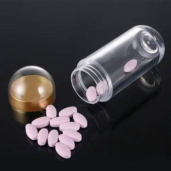 Transparentné 60ML 20PCS Prázdne Pilulku, Okno Plastové Kapsula Medicíny Box Pilulku Ukladacieho priestoru Tabletu Kontajner na Fľaše Zdravé Starostlivosť
