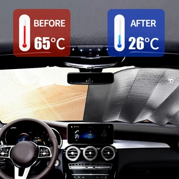 Pre Honda Civic 2016-2020 Auto čelného skla Slnečník UV Štít Blok, Kryt Jeden Súbor pre Predné Bočné Okná Interiérové Doplnky