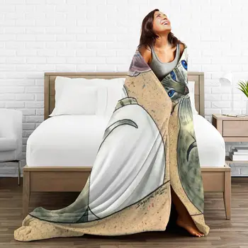 Manta de franela con estampado 3D de gato, ropa de cama, suave, cubierta de cama, decoración textil para el hogar