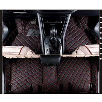 Vlastné špeciálne auto podlahové rohože pre Volvo V90 2017 nepremokavé oblečenie-odolávanie auto koberce pre V90 2018