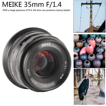 Meike 35mm f1.4 Manuálne zaostrovanie fotoaparát, objektív Nikon Z Mount Z5 Z6 Z7 Z50 Mirrorless Fotoaparát s APS-C