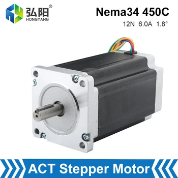 NEMA 34 CNC Stepper Motor 86x150mm 2 Fázy 12Nm 6A D=12,7 mm 14 mm 4 Viesť Vhodné Na Gravírovanie A Frézovanie Stroj 3D Tlačiarne