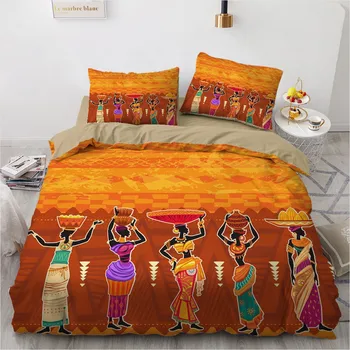 Klasické Posteľná Bielizeň 3D India posteľná bielizeň Nastaviť Perinu Set Prikrývka Zahŕňa Sady Cumlík Prípade, Kráľ, Kráľovná Dvojité Veľkosť bytový Textil