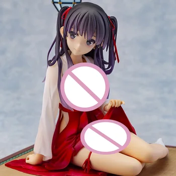Sexy Dievča Anime Akčné Figúrky Amulet Sedmokrásky Priehľadné Oblečenie Dvojitý Chvost Sedí držanie tela Scény Base PVC Vianočné Bábika Hračka
