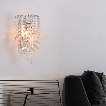 Moderné led sklenenú guľu wandlamp spálňa svetlo penteadeira luminaria de parede vedľa lampy