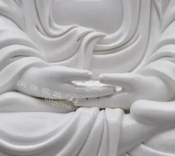 Dehua biely porcelán dva palce pravítko Amitabha Shakya Muni Buddha, Buddha Šakjamúni keramiky