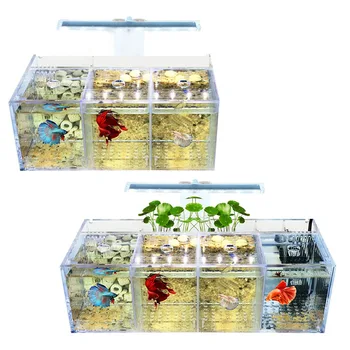 Akvárium LED Akryl Betta akvárium Set Mini Desktop Svetlo Vodné Čerpadlo Filtre