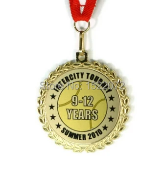 Vysoká kvalita a nízka cena Prispôsobené Tím Tenis Medaila Ocenenie Krku Páse s nástrojmi hot predaj športové medaily lacné vlastné kovové medaily