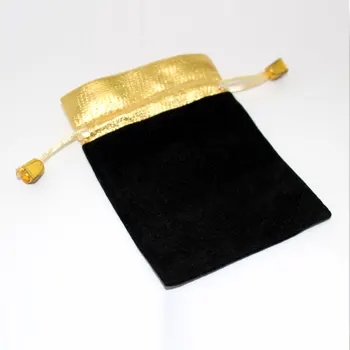1000pcs 9*12 cm čierna kambodžskom phnom Penh Velvet Tašky žena vintage šnúrkou taška pre Strán/Šperky s darčekmi a hobby ručné Puzdro Balení Taška