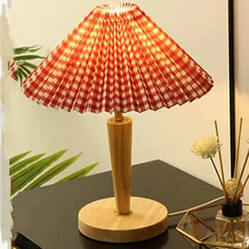Japonský Skladaný stolná Lampa Dreva Stolové Lampy pre Obývacia Izba, Spálňa Domova Roztomilý Led Stolná Lampa na Čítanie Študijné Nočná Lampa