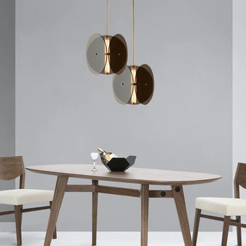 Post-moderného Umenia Reštaurácia prívesok lampa Nordic Jednoduchý Jedálenský Stôl Posteli Posteľ Tri Kolo Bar Vesmíru Prívesok Svetlá