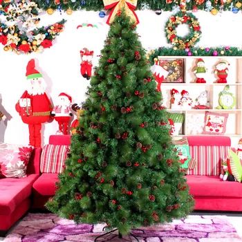 Doprava zadarmo, 3M Vysoký Luxus Šifrovanie Vianočný Stromček Echinacea zmiešané ihličia Vianočné položiek