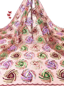 Luxusné Multicolor Trblietavé Flitre Výšivky, Čipky Textílie Pružnosť Orezávanie DIY Šitie Tanečnej scény, Kostýmy, Dekorácie AFFJF-2