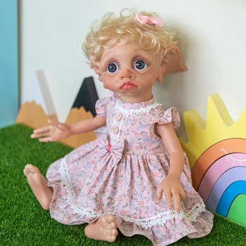 17inch Ručné Fariy Elf Reborn Baby Doll Dievča Bábiku Sweet Baby Zberateľskú Umenie Bábiku Vysokú Kvalitu Bábika