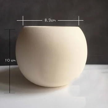 Silikónové Formy Nordic Vietor Apple-style Sukulentných Rastlín Keramiky Cementu Kvetináče 3d Váza Kvetináče Plesne Silikónové Gumy PRZY