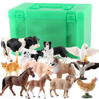 Farma zvierat model série vzdelávacie hračky pre deti darček Cartoon Simulácie Zvieracích Krásne Plastov Zbierku Hračiek Pre Deti