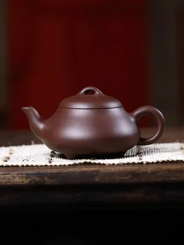 ★fialová hliny] kópiu dávnych peniaze všetky ruky yixing odporúča slávny keramické čaj-pot han hsiu-tong kameň tekvica panvici hrniec