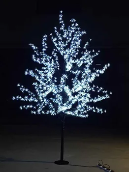 1,5 M 1,8 m 2 m Lesklý LED Cherry Blossom Vianočný Stromček Osvetlenie Nepremokavé Záhrada Krajiny Dekorácie, Lampy, home Party decor