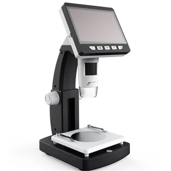 G710 1000X Digitálny Mikroskop 4.3 palcov HD 1080P Prenosné Ploche LCD Digitálny Mikroskop Nastaviteľné v 10 Jazykoch 8 LED Svetlá