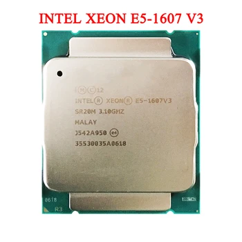 Intel Xeon E5-1607V3 CPU SR20M 3.10 GHz, 4-Jadrá 10M LGA2011-3 E5-1607 V3 Procesor PC DIY Vhodné pre X99 Série Doske