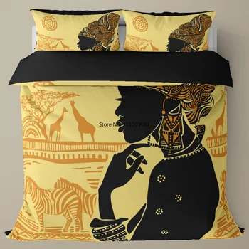 Egyptský 3D Vytlačené posteľná bielizeň Súbor 2-3ks Slon Perinu Posteľná obliečka na Vankúš 240x260 220x220 Kráľ, Kráľovná Veľkosť Domova Obliečky
