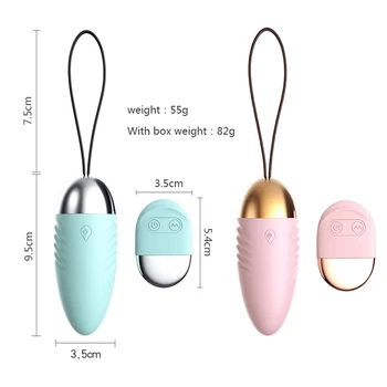2022 Sexuálne Hračky pre Ženy Bezdrôtové Diaľkové Ovládanie 10 Rýchlosti Vibračné Vajíčko Stimulátor Klitorisu Vaginálne Masážne Loptu G - Spot
