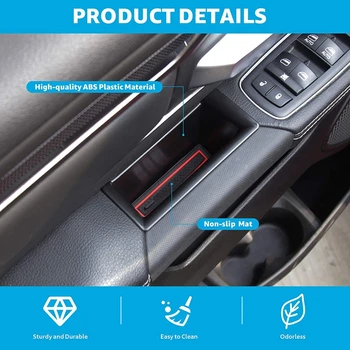 Dvere auta Strane Úložný Box pre Dodge RAM 1500 2019-2021 Zadné V-Poschodie Sedadlom Úložný Box Organizátor Rukoväť Príslušenstvo