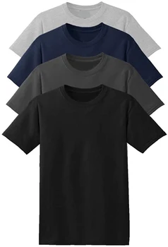 Organická bavlna all-zápas kola krku T-shirt