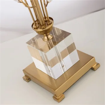 OUTELA Tvorivé stolná Lampa Moderné LED Crystal Pobočky Dekoratívne Stôl Svetlo pre Domáce Posteli Spálne